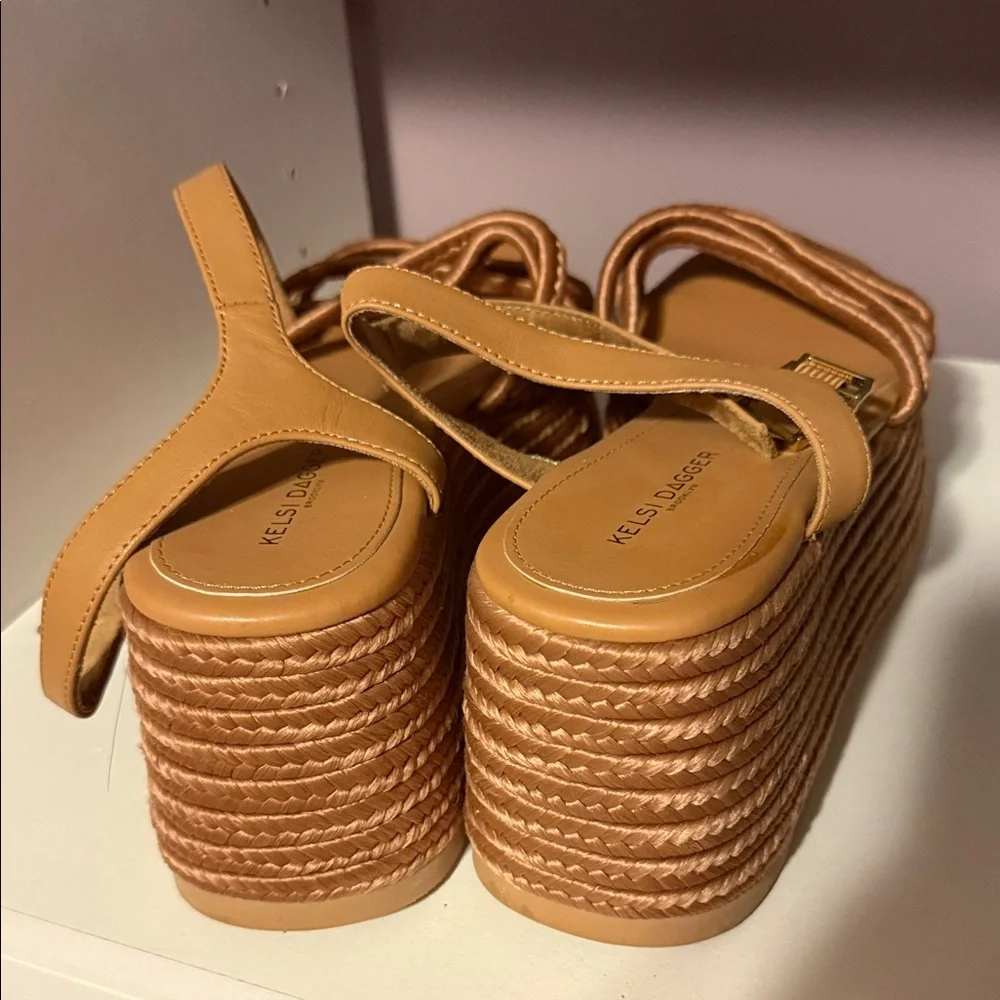 Kelsi Dagger Brown Platform Sandals